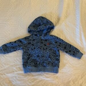 Ralph Lauren Blue Zip Up With Bear Design